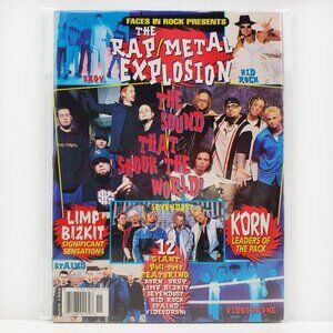 Faces Rocks Magazine Rap Metal Explosion Korn Limp Bizkit Posters 1999 Unread
